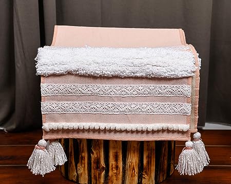 Cotton Dining Table Runner Shaggy for Wedding Party