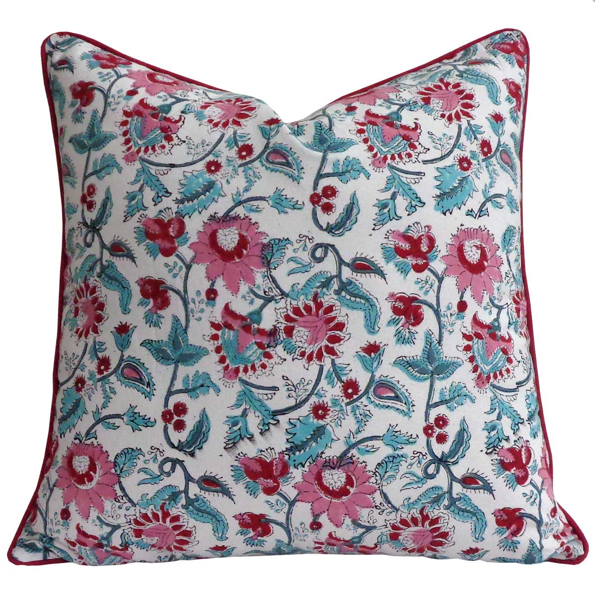 Piping Cushion Cover 50x50 cms | Phuljhari
