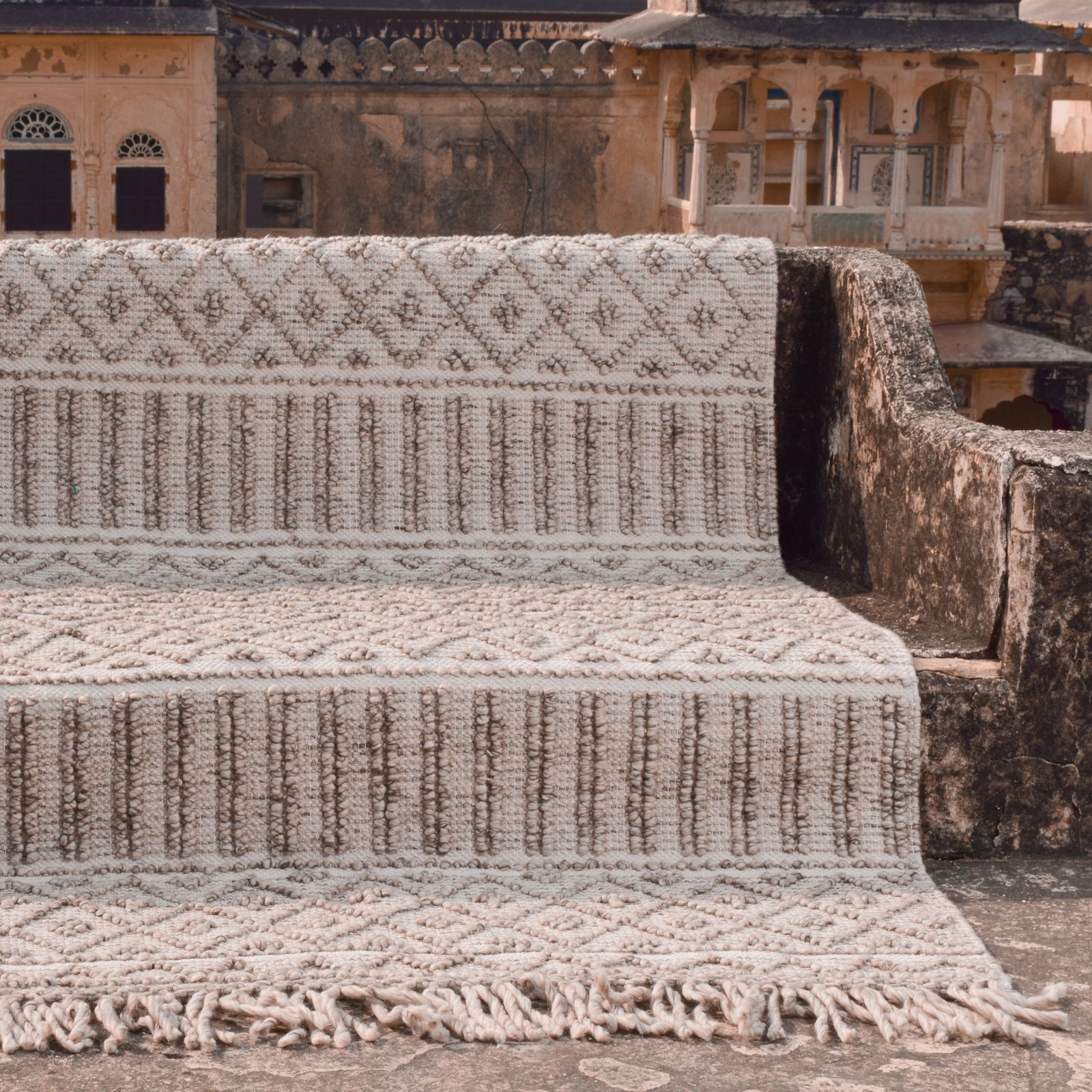 Fluffy Wool Pile Rug